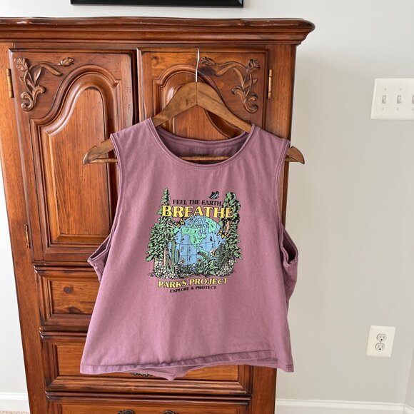 Parks Project Feel the Earth Breathe Tank Top, Size XL - Picture 1 of 3